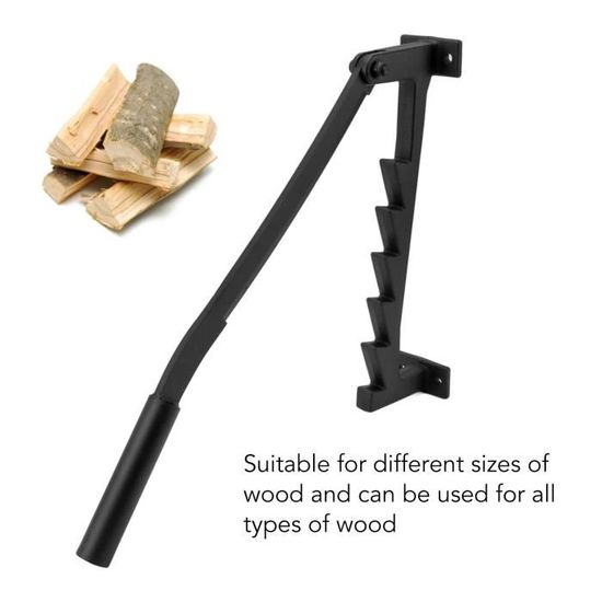 Fendeur à Bois Manuel - En Acier Forgé, Compact (11x11x12.5cm) - Pour Préparer Le Petit Bois De Chauffage, Cheminée, Barbecue