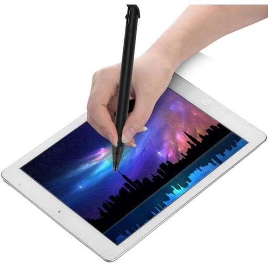 Stylet Double Pointe Pour écrans Tactiles Résistifs - Pointe Large Et Fine - Compatible Tablettes, écrans D'enseignement, PC Tout-en-un