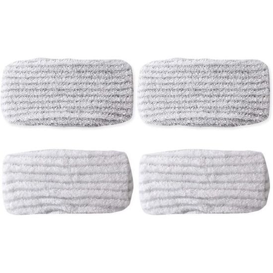 6 Lingettes Microfibre Clean And Steam Pour Rowenta - Compatible ZR005801 ZR005804 Et RY Série - Gris Et Bleu