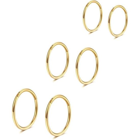 Anneaux PA En Acier Chirurgical 316L - Lot De 2 (12mm Et 16mm) - Pour Piercing Corps