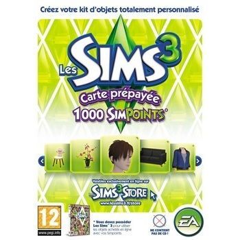Les Sims 3 Carte Prepayéee 1000 Simpoints Pc - vue 3