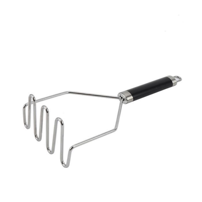 H-basics Presse-purée - en argent - grand presse-pommes de terre en forme de spirale en acier inoxydable