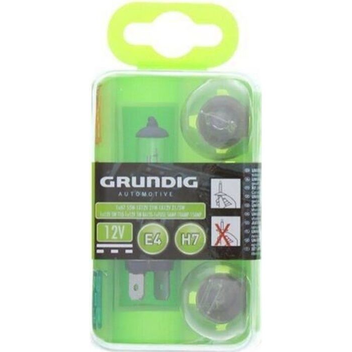 GRUNDIG SET D'AMPOULES 8 PIECES H7 VOITURE AUTO - NEUF & COMPLET