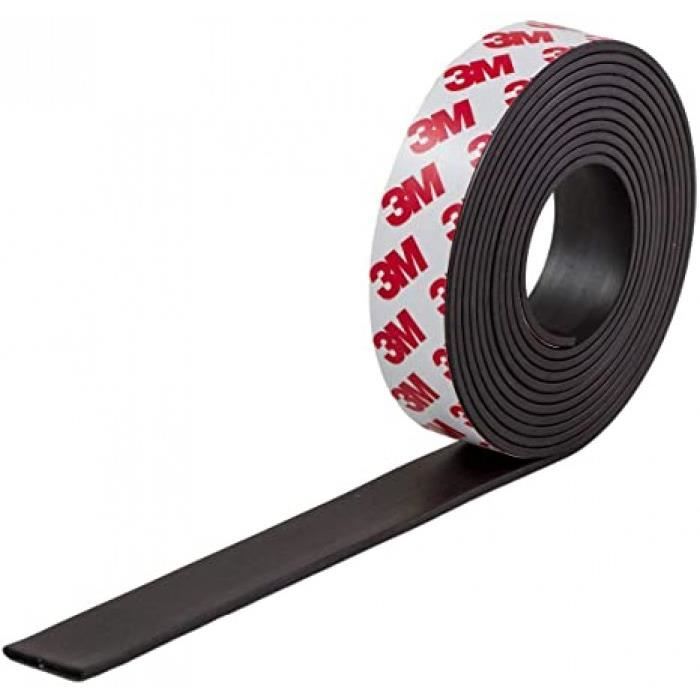- bande magnétique adhésive 20 mm x 1,2 m avec colle 3m - bande souple aimantée autocollante pour organiser, présenter et les projet