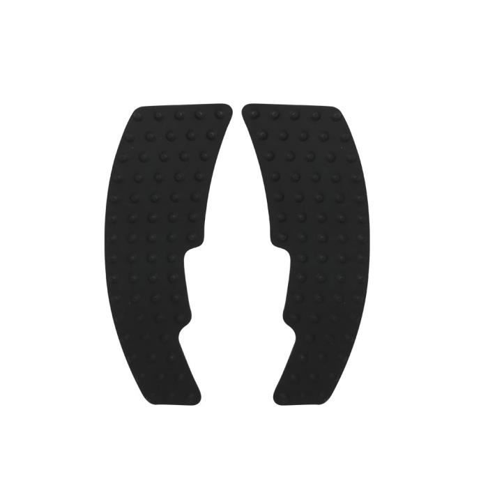 Protections Latérales Antidérapantes Racign Grip pour Réservoir Moto, Noir, Droite et Gauche, 19.5 x 6 cm