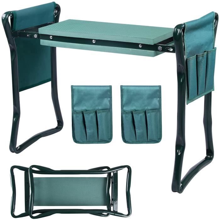 Tabourets de Jardinage Agenouilloir siège de Jardin Siège de Jardinier Pliable Banc Agenouilloir de Jardin avec kit Tabouret 466