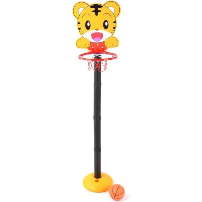 Drfeify Support de panier de basket Enfants intérieur extérieur dessin animé station de levage panier de basket-ball support