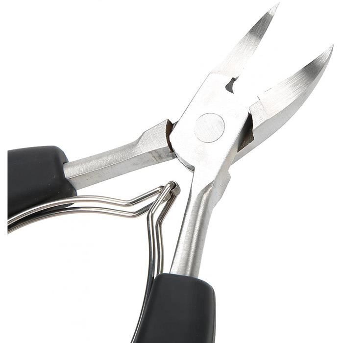 Pince à onglespince à cuticules outil de manucure ciseaux à cuticulespour ongle d'orteil(black) 816