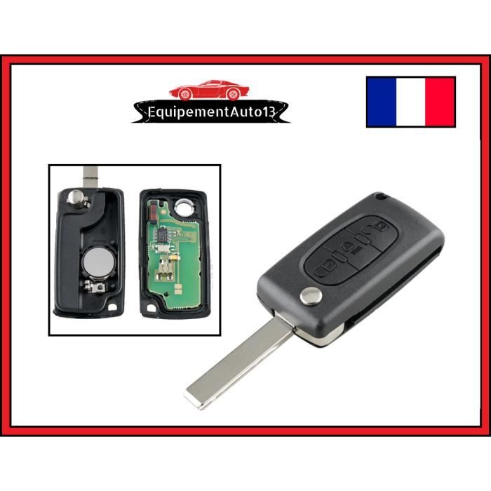 CLE télécommande pour CITROEN C3 C4 PICASSO PEUGEOT 207 307 308 3 bouton lumière