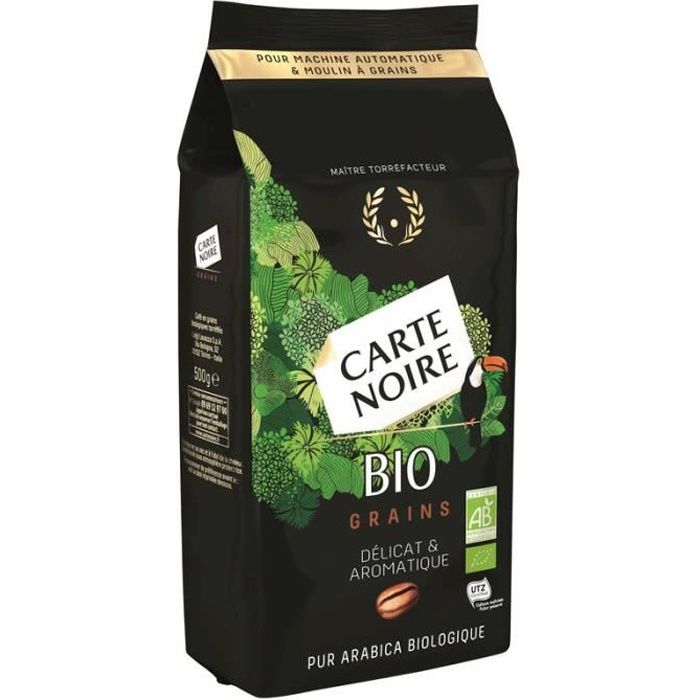 CARTE NOIRE Café en grains - Bio - 500 g