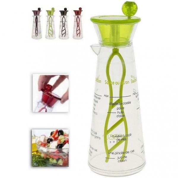 Moulin Vinaigrette Mélangeur à Sauce graduée - Couleur Aléatoire - Cuisine Recette Salade - 730