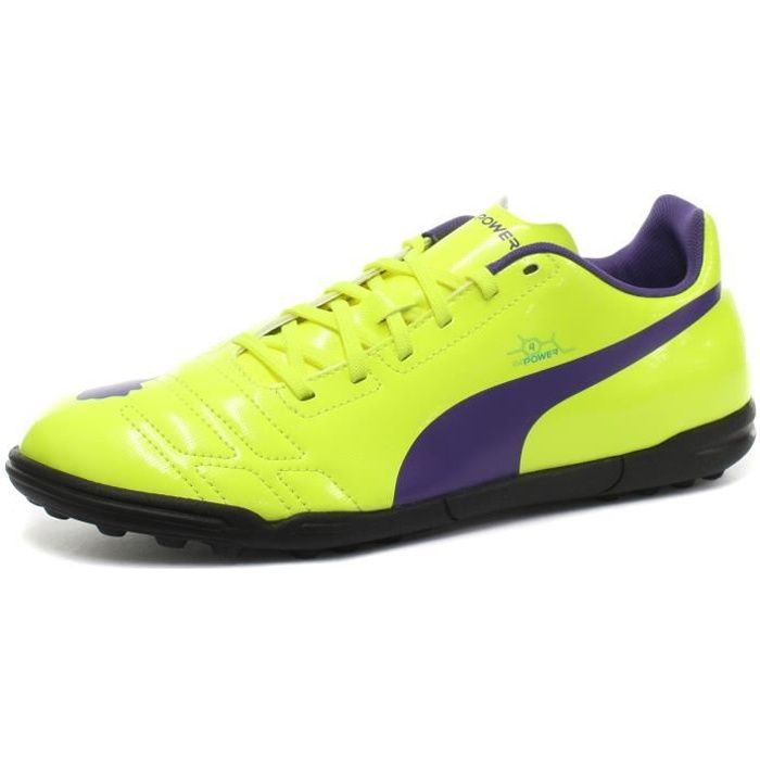Puma evoPOWER 4 TT Turf Enfant Chaussures de football, Jaune