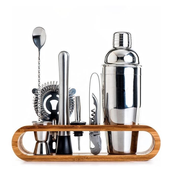 Cocktail Bartender Tool Bar en acier inoxydable Cocktail Shaker Set Cocktail Shaker Mixer Set