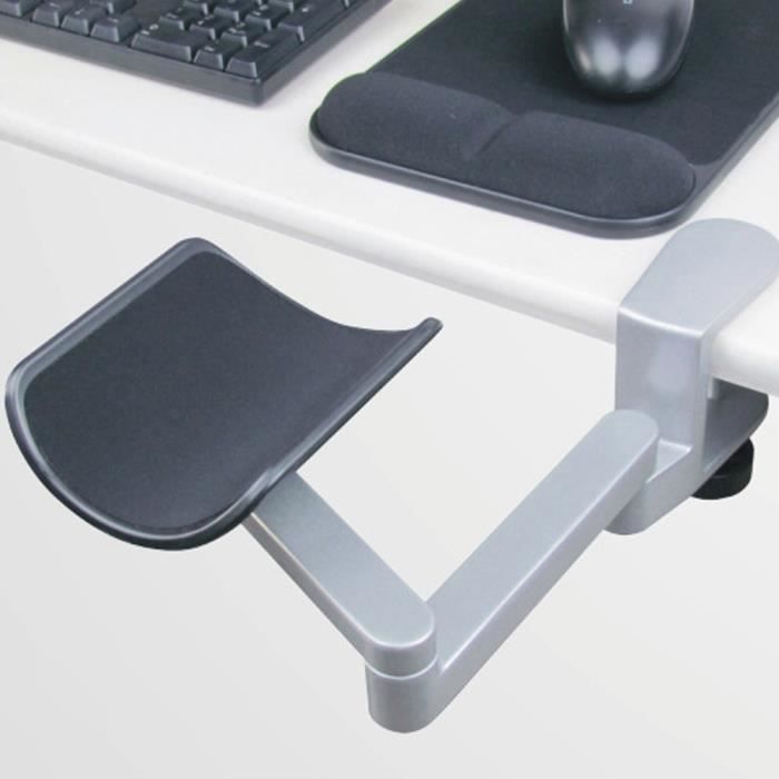 Support de bras et repose-poignet réglable pour accoudoir d'ordinateur ergonomique pour support de main de souris pour bureau à domi