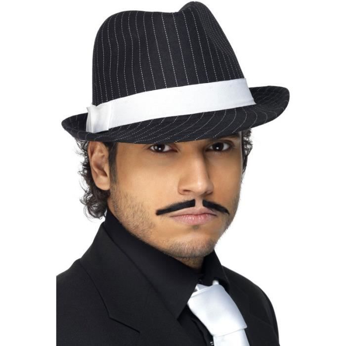 Chapeau borsalino noir et blanc Taille Unique