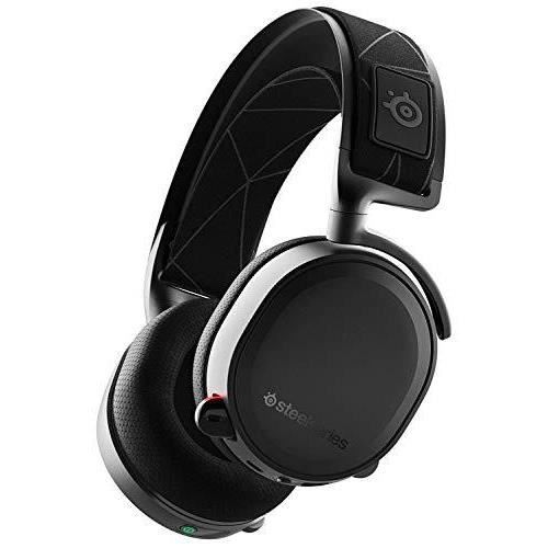 SteelSeries Arctis 7 - Casque de Jeu sans Fil et sans Perte - Son Surround DTS Headphone:X v2.0 pour PC, PlayStation 5 et PS4 - Noir