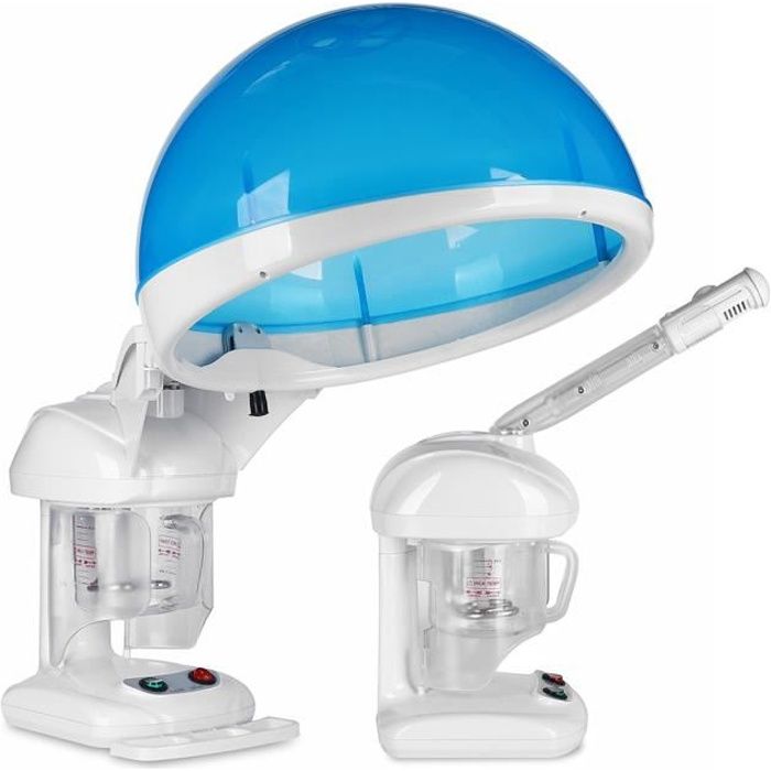 2en1 Casque Appareil à Vapeur Cheveux Sauna Visage Facial Arôme Machine Humidificateur à Pulvérisateur Soins