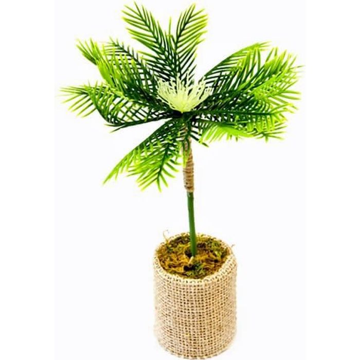 Palmier en pot avec jute 18cm (x1) REF/PO1033
