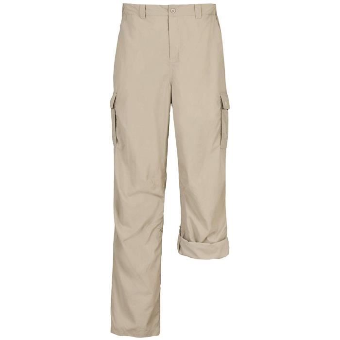 Trespass MABTTRF10002_MRMM - COMMUTATEUR KVM - Pantalon Style Roll up pour Homme Taille Unique Gris