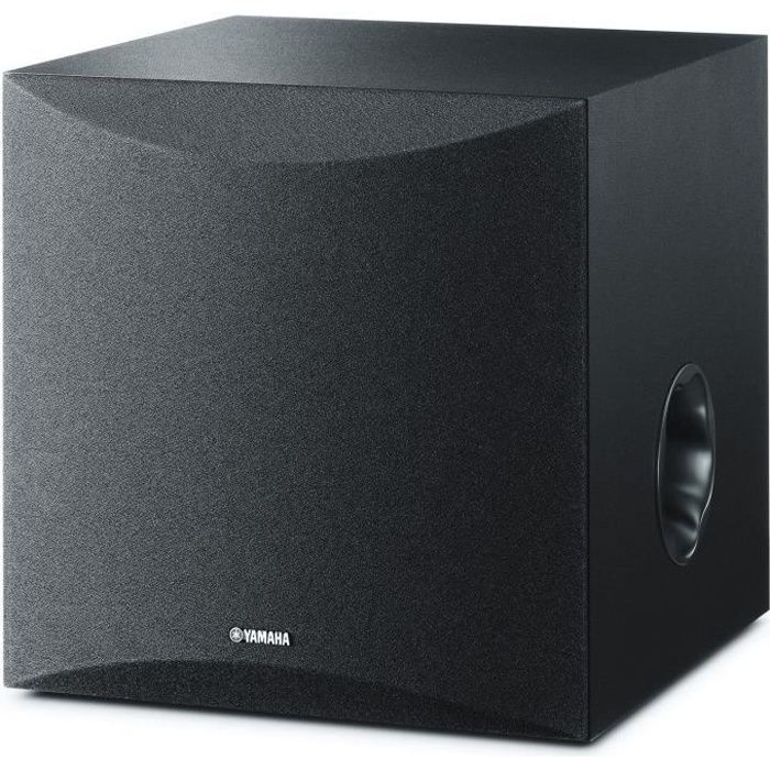 YAMAHA NS-SW050BL - Caisson de basses compact - Woofer 20cm - 100W - Technologie Yamaha Twisted Flare Port - Noir