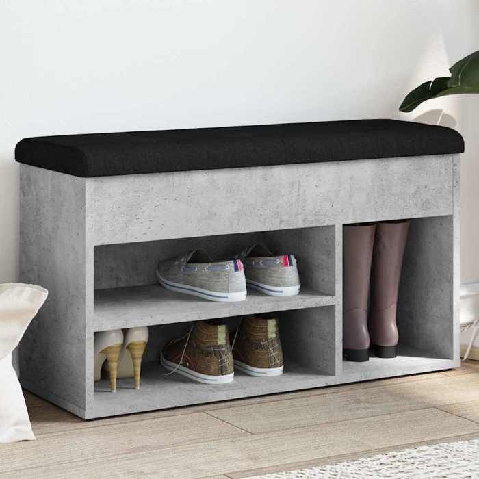 Banc à Chaussures En Chêne Fumé 103x30x48 Cm - VidaXL - Neuf En Emballage D'origine