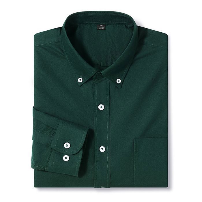 Chemise En Jean Coton épais Pour Homme - Manches Longues, Col Classique, Printemps/automne
