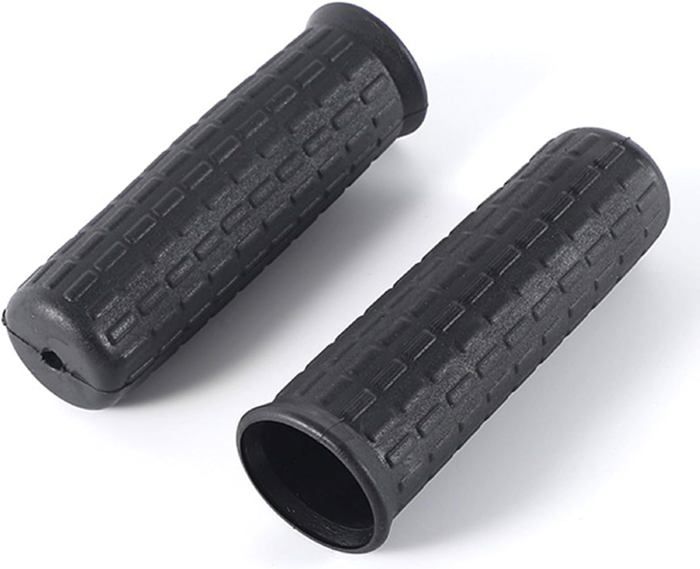 Poignées Brouette Antidérapantes - Lot De 2 - En Caoutchouc Souple - Diamètre Intérieur 8 à 42 Mm - Facile à Installer - 2