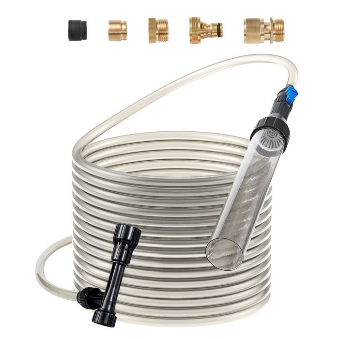 Aspirateur à Gravier pour Aquarium-VEVOR-Tuyau PVC-101 m-3 Types dadaptateurs en Laiton-Nettoyer Le GravierLe Sable