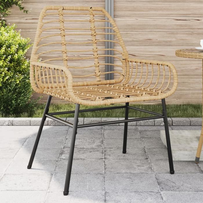 vidaXL Chaises de jardin lot de 2 bois dacacia et polypropylène siège de jardin assise extérieure chaise pliable 367667 - vue 5