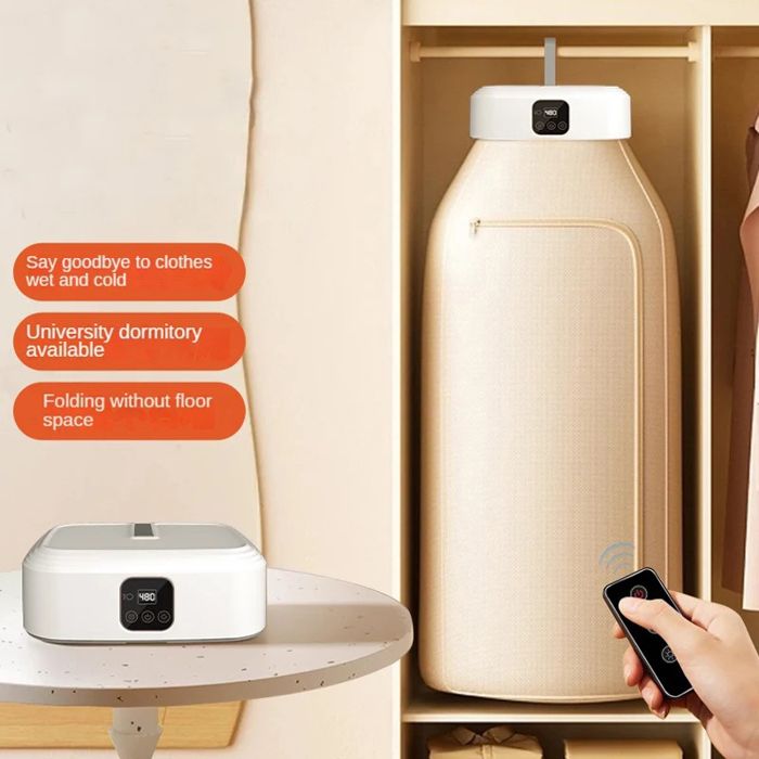 Sèche-Linge Portable 4-en-1 Pliable - Séchoir Électrique Chauffant avec