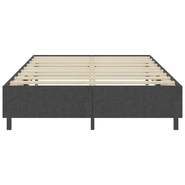 Sommier à lattes de lit - LEMON - sans matelas gris tissu 180x200 cm 380
