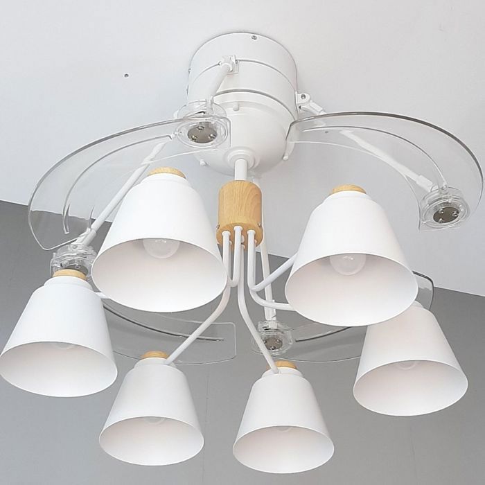 Ventilateur de plafond avec lumière pales repliables et moteur AC 65w - F Bright