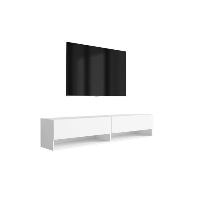 Meuble TV : Blanc Mat 170 × 32 × 34 cm