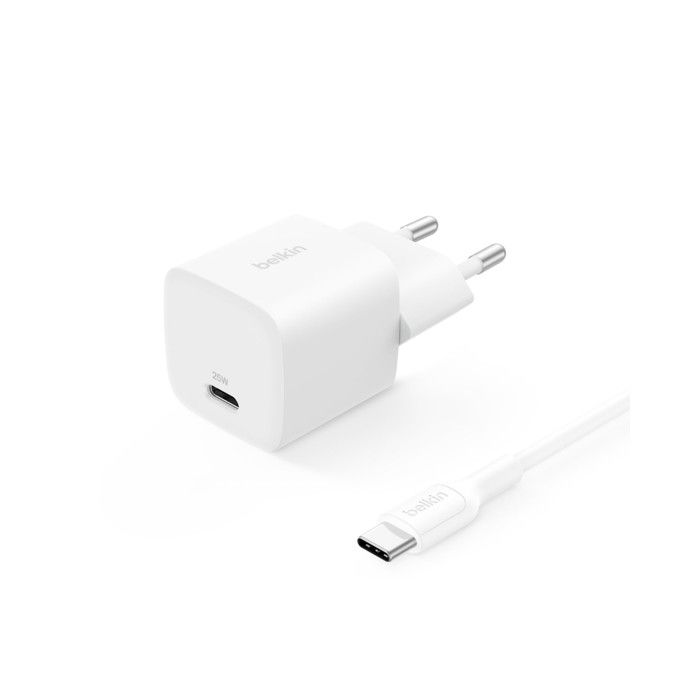 Chargeur USB-C - BELKIN - BOOST Charge - 25W - Power Delivery - Blanc