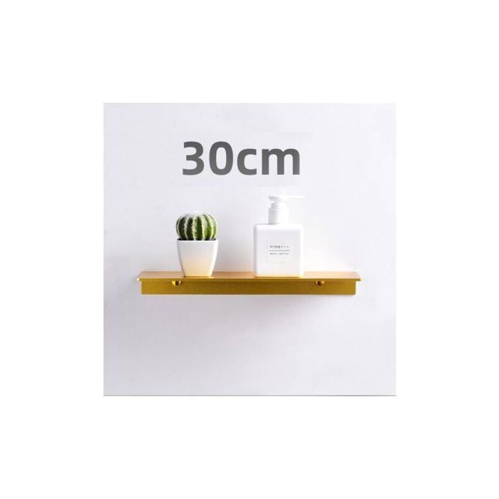 Étagère Murale En Verre Étagère Salle de Bain Douche Or Brossé