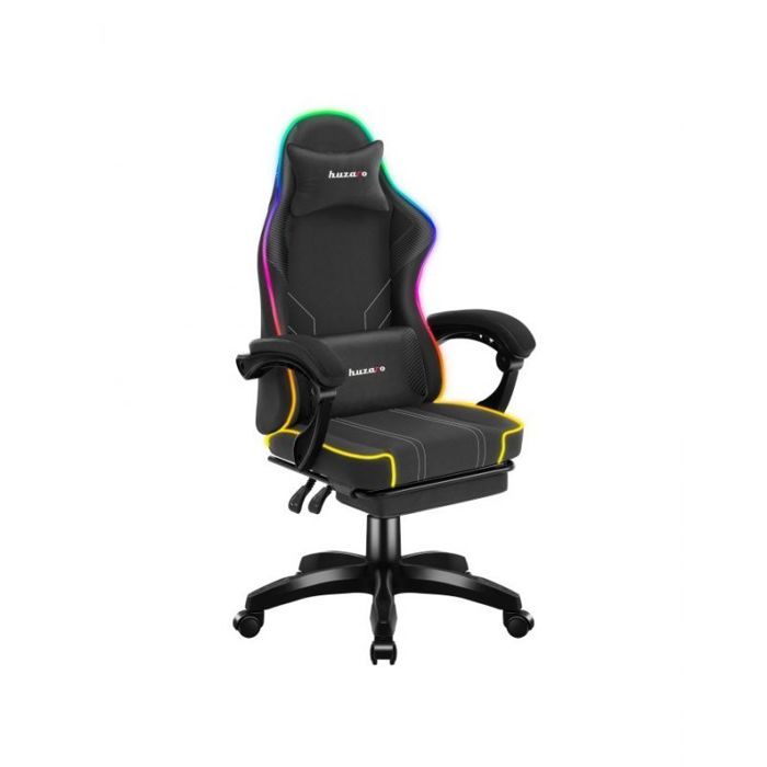 Fauteuil de bureau gaming - HUZARO - HZ-FORCE 3.7 RGB BLACK - Noir - RGB - Gaming