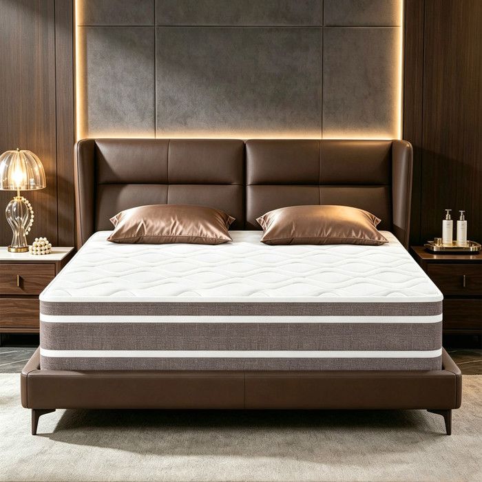 Matelas 140x190 cm - Ép 28 cm - Luxe - Ultra Respirante - Fermeté Moyenne - Matelas Mémoire de forme - 10 Zones Soutien Parfait