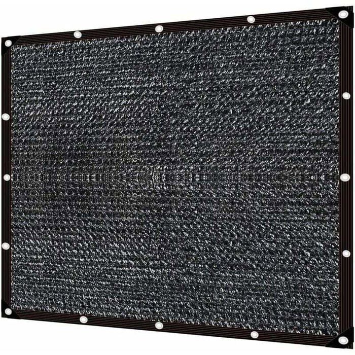 Voile dombrage - PZCC - 3 x 4 m - Noir - Rectangulaire - Tissu dombrage