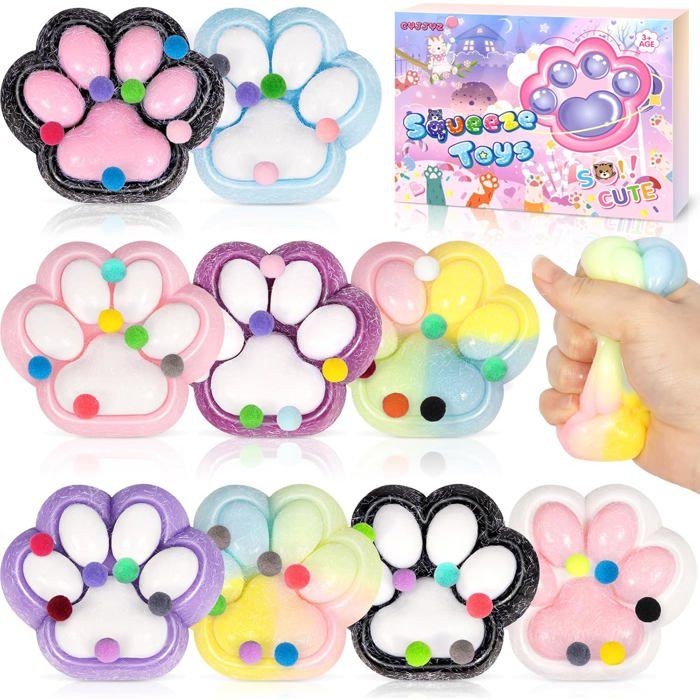 Patte De Chat Squishy AYNKH 10x Jouets Squishy Patte De Chat - Anti Patte De Chat Squishy AYNKH 10x Jouets Squishy Patte De Chat - Anti