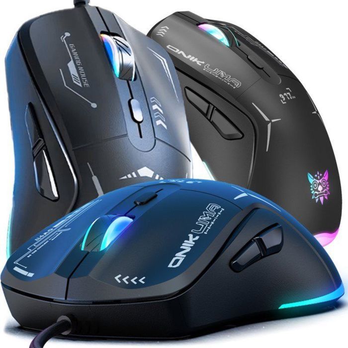 Souris Onikuma Souris de jeu filaire RGB CW917 : Couleur - Noir