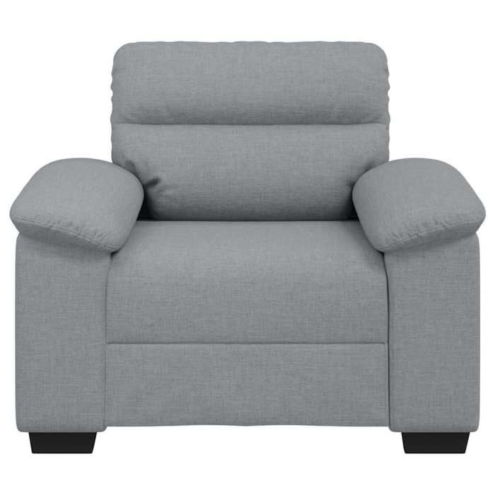 Canapé 1 PLACE - Moderne Fauteuil - pour 1 personne - gris clair 100x81x84 cm tissu C5541