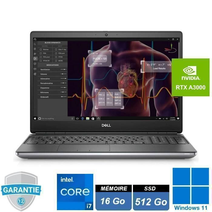 Acheter PC portable - Dell- Precision - 7560 - 156 - i7 11850H - RAM 16Go - SSD 512Go - NVIDIA Quadro RTX3000 6Go - Windows 11 Pro Reconditionné - 789,00 € PC portable - Dell- Precision - 7560 - 156 - i7 11850H - RAM 16Go - SSD 512Go - NVIDIA Quadro RTX3000 6Go - Windows 11 Pro Reconditionné - Dell reconditionné disponible sur Cdiscount Seconde Vie