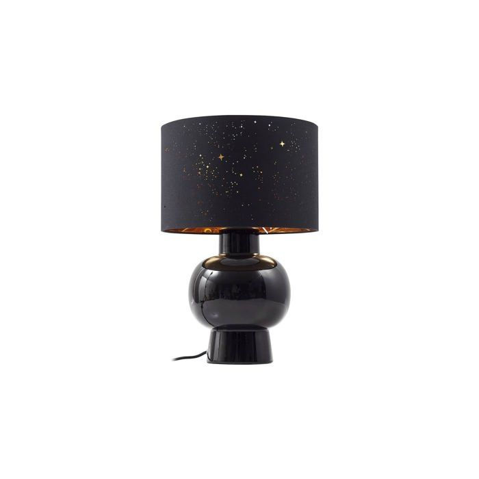 Lampe à poser - Lindby - lampe de chevet - Tissu textile Céramique - noir Lampe à poser - Lindby - lampe de chevet - Tissu textile Céramique - noir