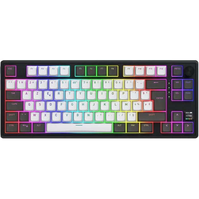 Clavier Gaming sans fil magnétique Hator Skyfall 80 Pro TKL RGB
