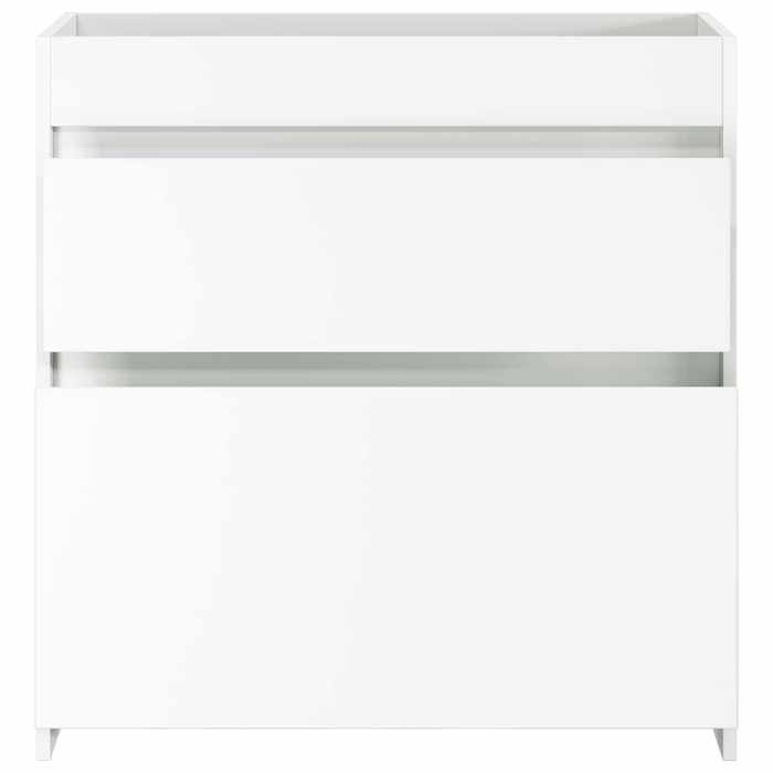 Meuble sous lavabo de salle de bain - COCO - bois dingénierie - blanc - grand rangement - 78 5x37 5x81 cm&95299