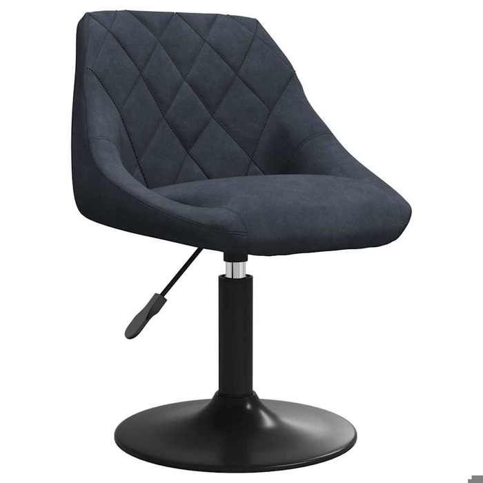 Chaises pivotantes à manger (4 pcs) - VIDAXL - Pour 4 personnes - gris foncé velours（251)