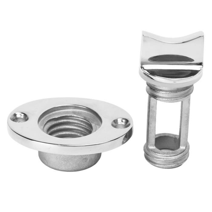 2 Pièces Bouchons de Vidange, Bouchon de Vidange de Bateau Bouchon de Vidange en Acier Inoxydable pour Drains de Diamètre 1ou 1-1/4