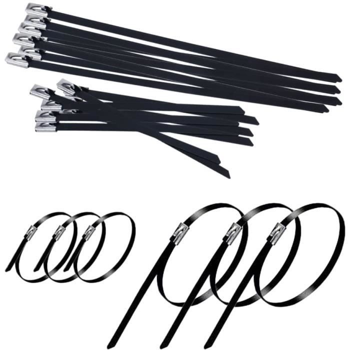 1000 Pièces Serflex Noir, Collier de Serrage Plastique, Pièces d