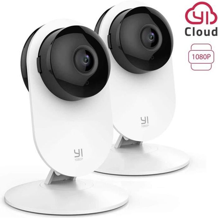 Caméra de surveillance intérieure YI Home 1080p WiFi avec détection de mouvement et audio bidirectionnel