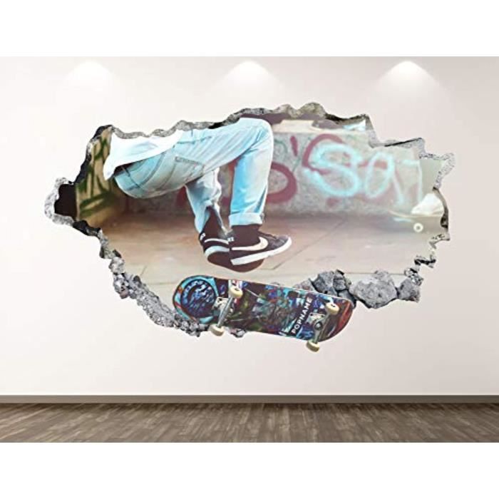Skateboard-skater chambre enfant skate deco salon murale mural